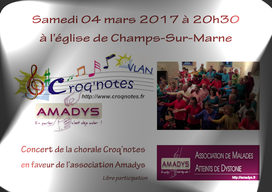 Affiche concert Amadys du 04 mars 2017
