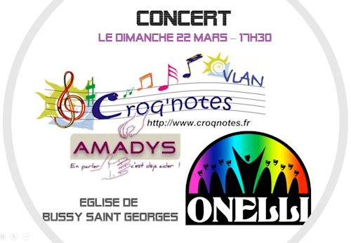 Concert Amadys 22 mars 2020